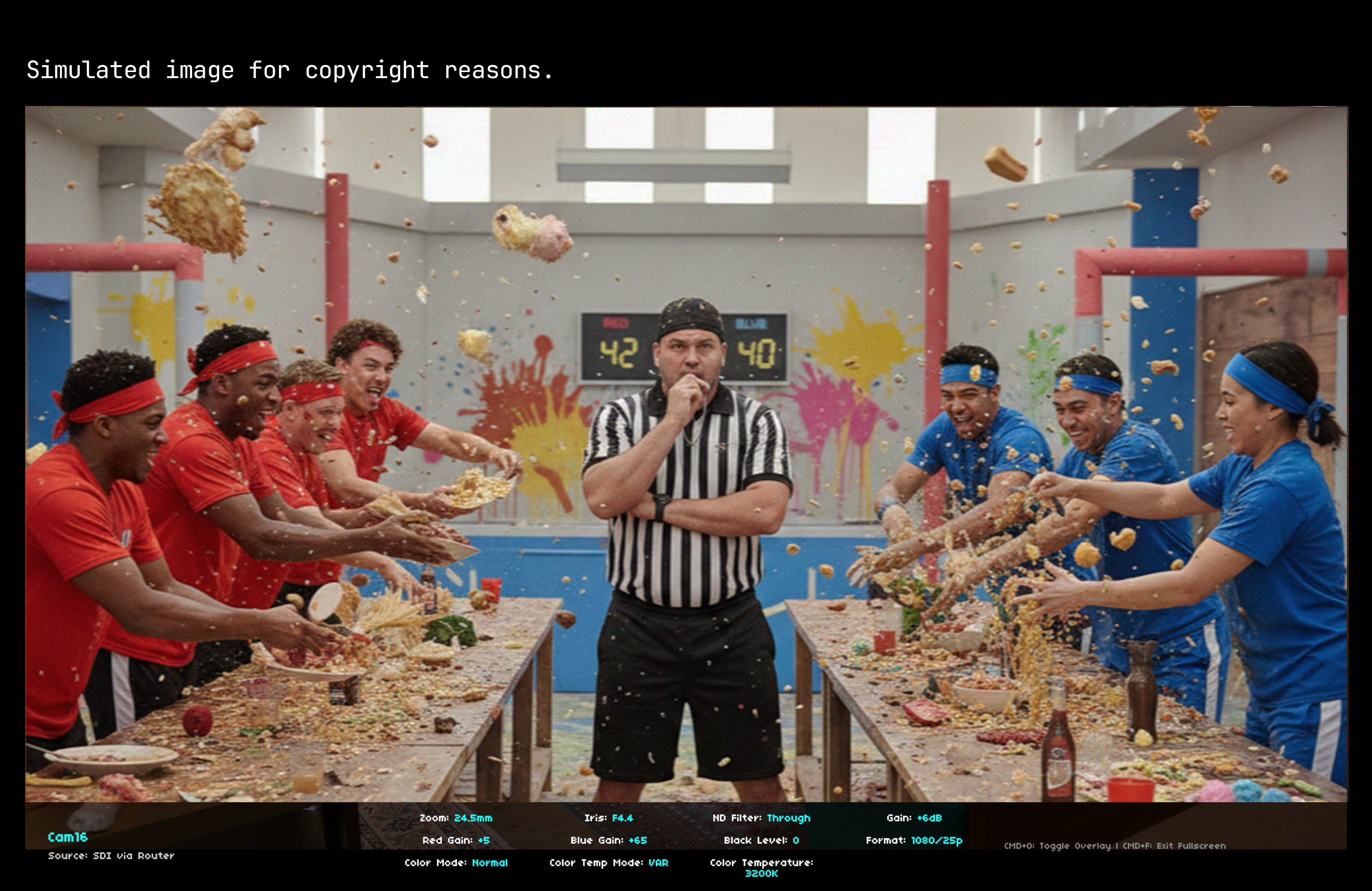Production overlay interface